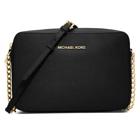 michael kors large jet set satchel black